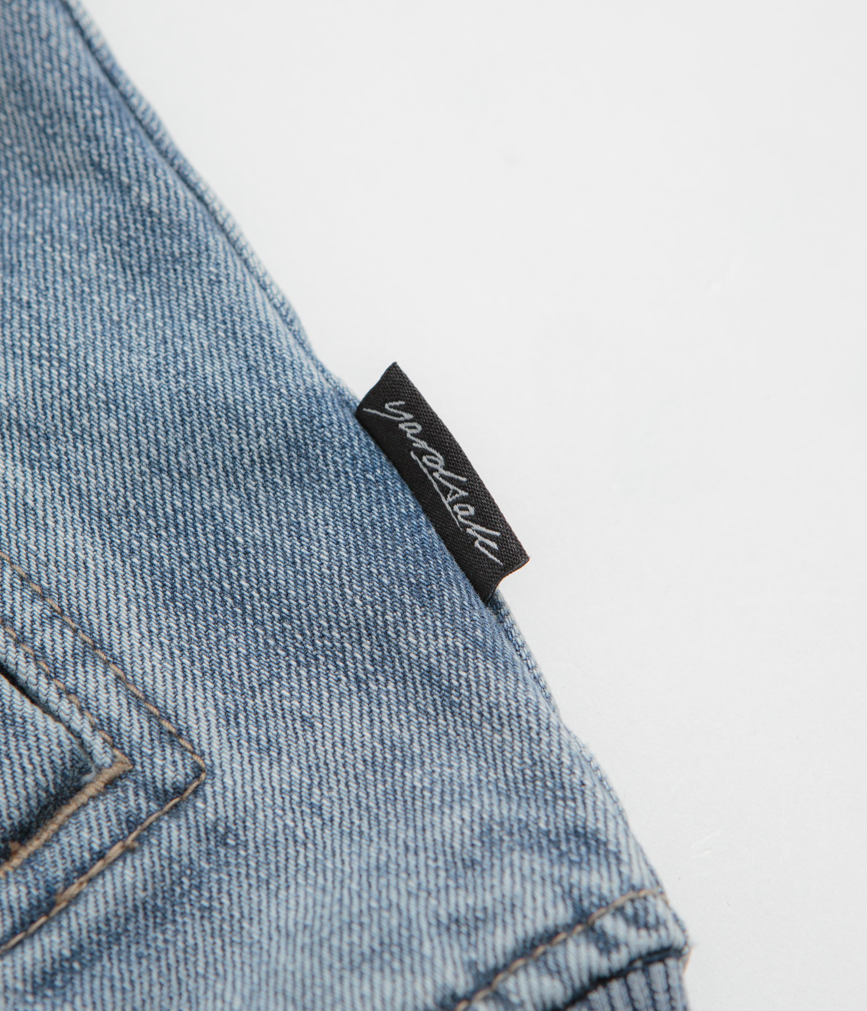 Yardsale Denim Full Zip Hoodie - Blue