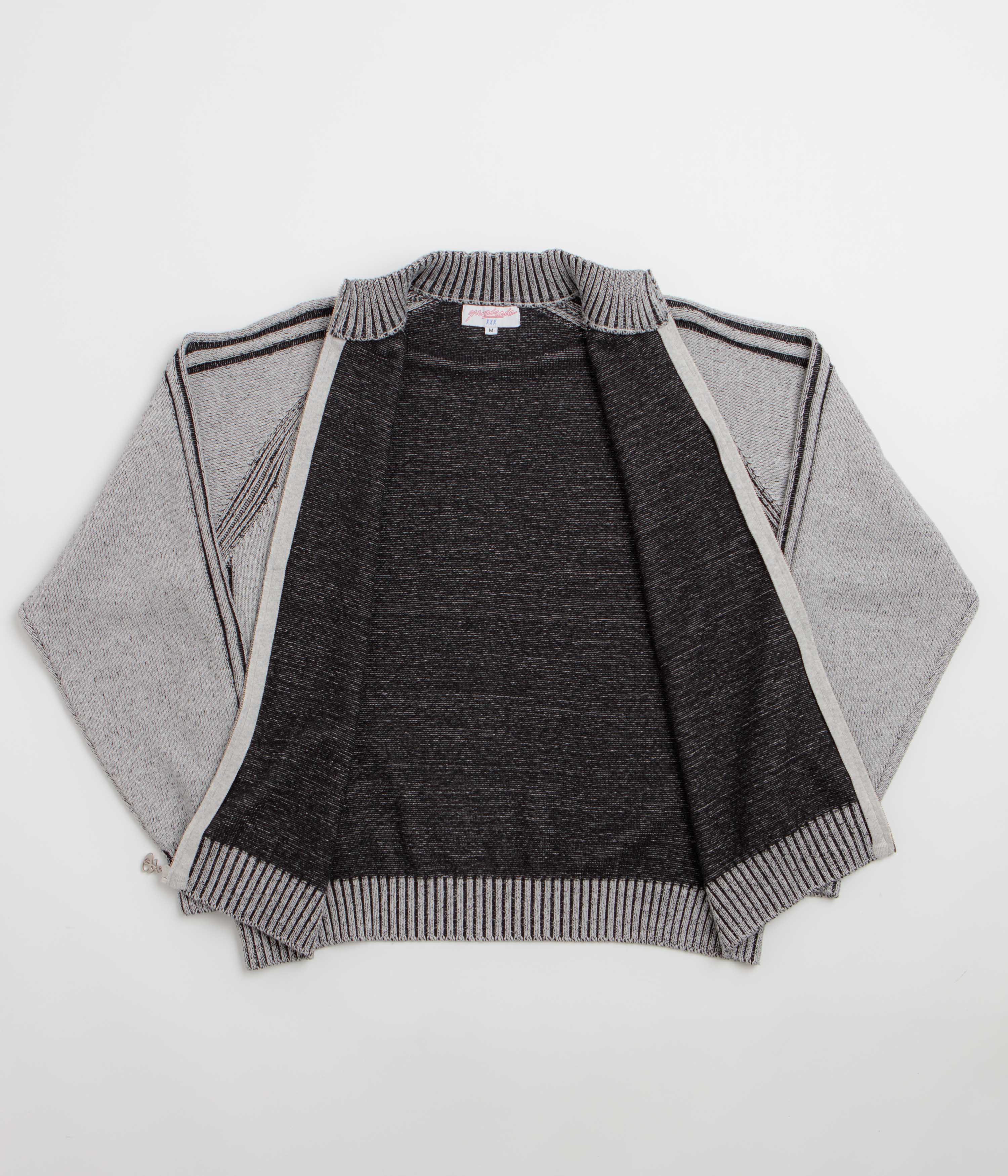 Yardsale Heathered Phantasy Full Zip Sweatshirt - Stone / Black