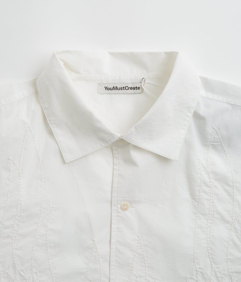 YMC Sidri Short Sleeve Shirt - White