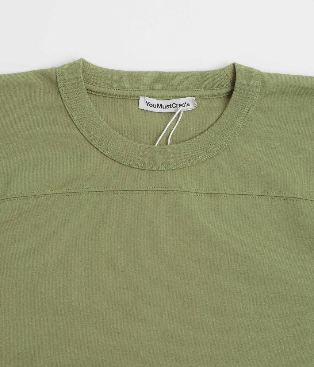 YMC Skate T-Shirt - Green / White