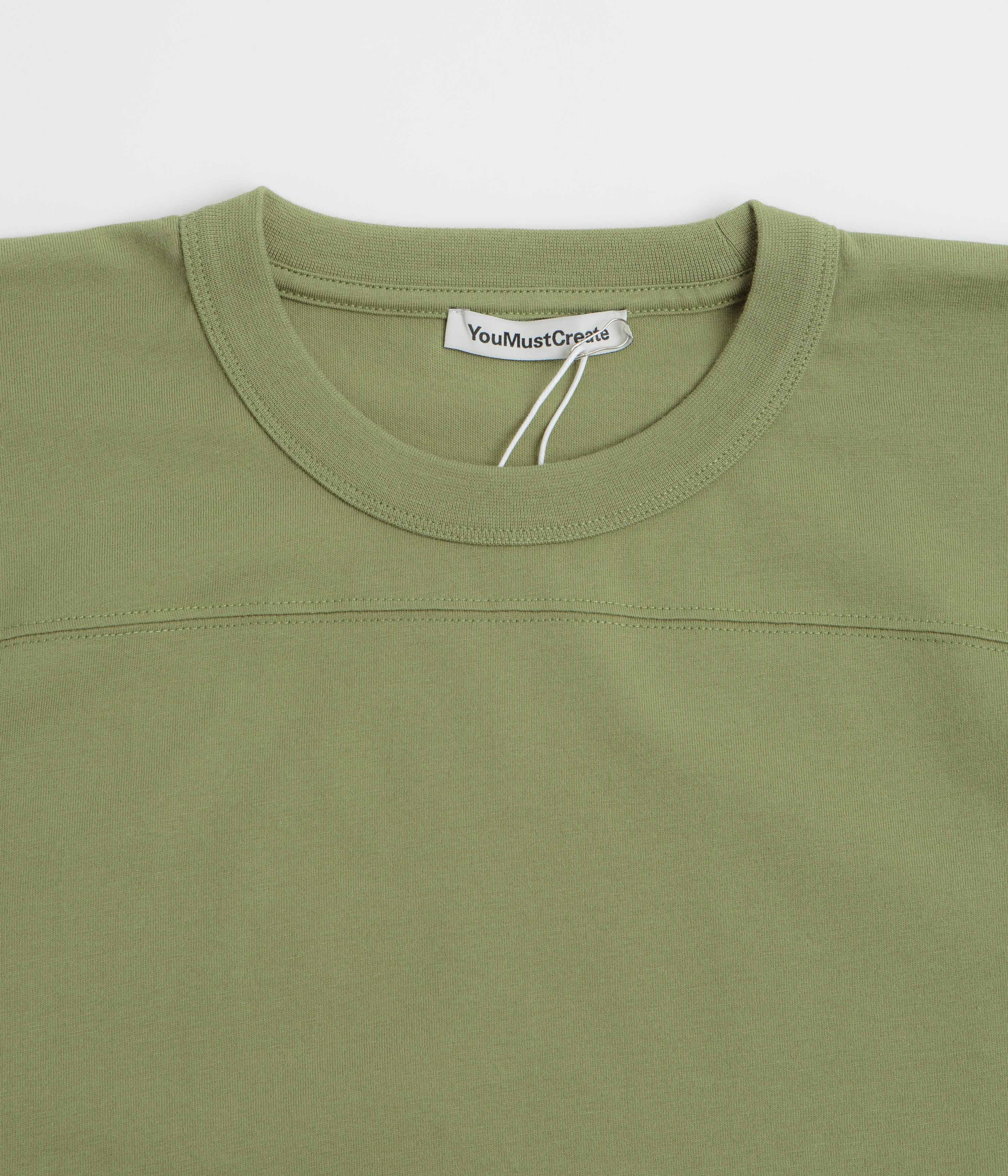 YMC Skate T-Shirt - Green / White